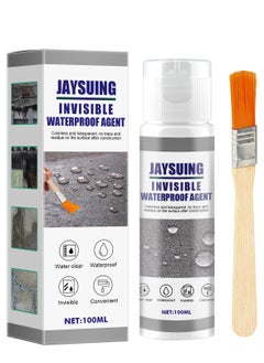 اشتري Transparent Waterproof Coating, Agent Transparent Repairing Leak Waterproof Adhesive, Clear Waterproof Seal Liquid for Indoor & Outdoor ，  Sealing Transparent Repair  for Walls Windows Bathroom ﻿ في السعودية