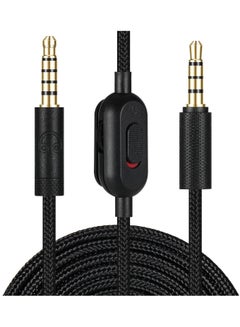 Buy Replacement Audio Cable for G433 Headphones,Aux Cord Braided Wire with Volume Control &Mic Mute Compatible with Logitech G Pro X G Pro G233 Gaming Headsets (Black) in Saudi Arabia