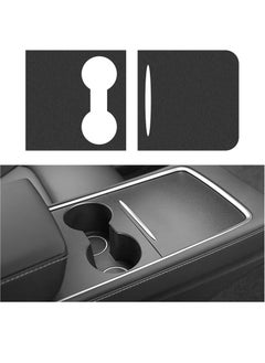 Buy Center Console Wrap Kit for Tesla Model 3 / Model Y 2021 Matte Black Console Cover Interior Trim Wrap Kit for Tesla 2021 Accessories (Black) in UAE