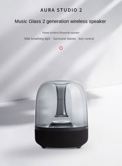 Buy For Harman Kardon Glass Bluetooth Speaker Desktop Mini Computer Subwoofer Bluetooth Speaker in Saudi Arabia
