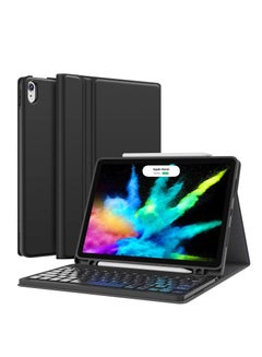 Buy New IPad 10.9 And Pro 11" 2018 Detachable Wireless Bluetooth Keyboard With Pencil Holder Case 2020 Cover For iPad Air 4 Auto Wake Sleep Black in UAE