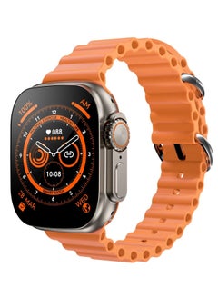 Buy Watch 8 Z66 Ultra Smart Watch Unisex Series 49mm 2 Inch Amoled Bluetooth Calling Health Fitness And Sports Watch Orange in UAE