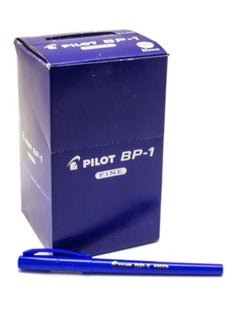 Buy 50-Piece Ballpoint Pen Fine Tip Blue Ink in UAE