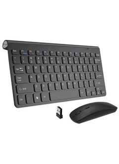 Buy Wireless Keyboard and Mouse Combo - 2.4GHz Wireless Keyboard Mouse Combo with Long Battery Life for Laptop Mac Tablet Desktop PC Computer in UAE