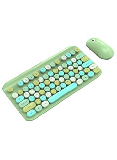 Buy Wireless Bluetooth Round Keycaps Keyboard and Mouse Set for Office Work in Saudi Arabia
