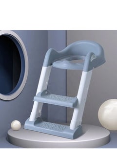 Buy Potty Training Seat for Kids Toddler Toilet Potty Chair with Sturdy Non-Slip Step Stool Ladder Comfortable Handles and Splash Guard Foldable Toilet Seat in Saudi Arabia