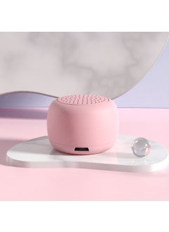 اشتري Wholesale Gift Mobile Selfie Cute Desktop Portable Waterproof Wireless Mini Sound Bluetooth Speaker Pink في الامارات