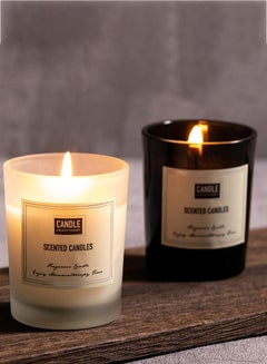 Buy 2 Pack Scented Candle Crystal Black/White in Saudi Arabia