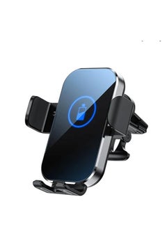 Buy 15W Wireless Car Charger Auto Clamping Fast Smart Electric Sensor Mount,Car Vent Dashboard Mobile Phone Holder Compatible with All Cellular Phones Having wireles Charging Options in UAE