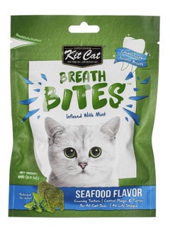 Buy Breath Bites Seafoods Flavor Cat Wet Food 60G in UAE