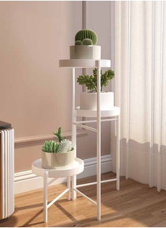 Buy 3 Tier Metal Plant Stand Multiple Flower Pot, Heavy Duty Potted Holder, Plant Shelves Planter Rack Storage Organizer Display for Indoor Outdoor Garden Balcony in Saudi Arabia