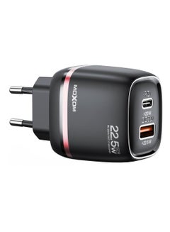 Buy 22.5W Dual Port Fast Charger With PD Support Black LX-HC804 PD in UAE