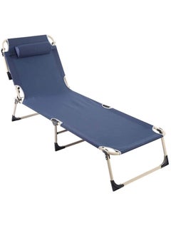 Buy Foldable Camping Bed | Zero Gravity Camping Chair With Headrest | Beach Chair | Sun Lounger |  | Camping Cot | Travel Bed | Picnic Bed in UAE