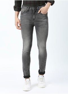 اشتري Mid Rise Faded Skinny Fit Jeans في السعودية