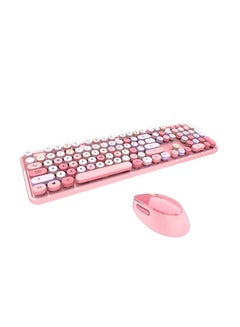 اشتري Wireless Keyboard Mouse Combo Pink في الامارات
