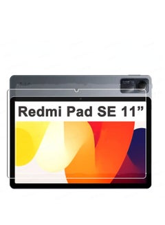 اشتري 1 Pieces HD Scratch Proof Screen Protector Tempered Glass Compatible with Xiaomi Redmi Pad SE 11-inch 2023 Tablet Protective Film في الامارات