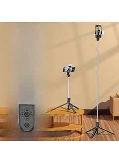 Buy Extendable Bluetooth Selfie Stick with Fill Light Z6S-1.65m fill light selfie stick Black (tremolo version) in Saudi Arabia