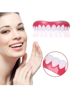 اشتري Teeth Cover Whitening Braces Silicone Simulation Teeth Veneer Smile Perfect Snap Denture Veneer Cosmetic في الامارات