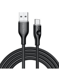 اشتري 60W USB C Cable, PD2.0/QC3.0 USB A to C Charging Cable, 3A Type C Fast Charging Cord for iPhone 15 Pro Max, MacBook Pro 2020, iPad Pro 2021, iPad Air 5, Galaxy S21, Pixel, Switch, (3.3ft/1m) Black في الامارات