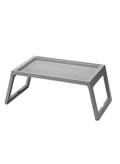 Buy Foldable Bed Table Tray Grey 56x26x36centimeter in UAE