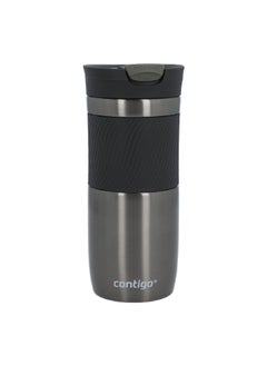 Buy Byron Stainless Steel Dishwasher Safe Thermal Mug Gunmetal 470 ml in Saudi Arabia