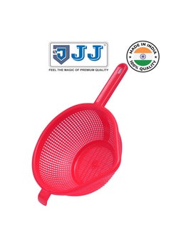 Buy Multi Strainer, Food Filter Strainer with Handle Red in UAE