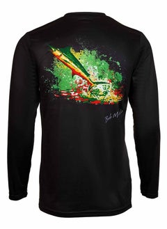 اشتري Bob Marlin Performance Shirt Rasta Marlin Black-Medium في الامارات