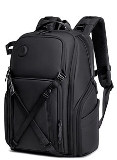 Buy Professional Camera Backpack Shock Proof Water Resistant with Separate Laptop Compartment TSA Opening Daypack for Men and Women B00575 Black in UAE