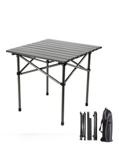 Buy Folding Camping Table with Carry Bag, Outdoor Portable Lightweight Aluminum Desk for Beach, Picnics, Cooking,Party Dining, Camping, BBQ in UAE