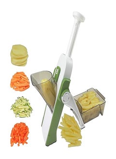 Buy Once for All's Safest Mandoline Vegetable Slicer: 4 Cutting Modes & 40 Thicknesses to Slice, Dice, Chop, Julienne, Chip Veggies, Injury-Free Design, with Container, Brush & 5 Recipe eBooks in Egypt