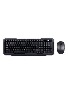 Buy 2.4G Wireless Keyboard And Optical Mouse Set Black in Saudi Arabia