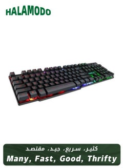 اشتري AK-600 Wired Backlit Gaming Keyboard Suitable for Desktop Computers and Laptops في الامارات