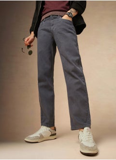 Buy Men's Grey Relaxed Fit Jeans - Sleek and Versatile Denim in UAE