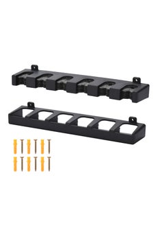 Buy Fishing Rod Holders for Garage, Holds Up to 6 Rods or Combos,  Secure Storage Rods, Fishing Pole Rack, Organizer Wall Rod Holder, Heat & Impact Resistant, 2.6''x12.6''x3.1'' (Black) in Saudi Arabia