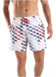 اشتري Side Pockets Self Patterned Board Shorts في مصر