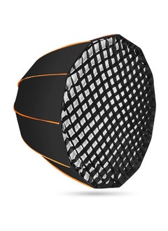 Buy Padom 23.6" 60CM Portable Quickly Fast Installation Deep Parabolic Softbox with Honeycomb Grid for Photo Strobe Studio Flash Softbox Bowens Mount in UAE