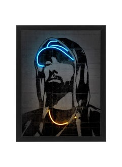 اشتري Eminem Neon Printed Poster With Frame 30x40 cm في الامارات