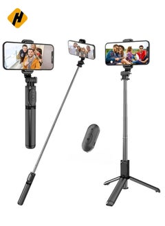 Buy Selfie Stick, Extendable Selfie Stick with Wireless Remote and Tripod Stand, Portable, Lightweight, Compatible with iPhone 13/13 Pro/12/11/11 Pro/XS Max/XS/XR/X/8/7/Android Samsung Smartphone,More in Saudi Arabia