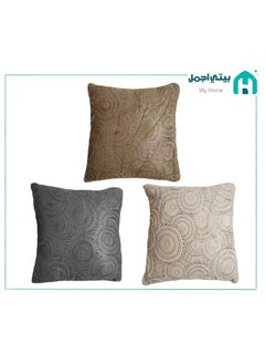 Buy Sofa Cushion Square Shape Super Comfortable 45x45 cm Grey in Saudi Arabia