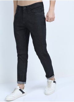 اشتري Mid Rise Solid Jeans with Pockets في السعودية