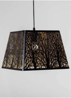 Buy Square black metal pendant light from Yocandle suitable for dining table in Saudi Arabia