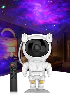اشتري Kids Star Projector Night Light with Timer, Remote Control and 360DegreeAdjustable Design, Astronaut Nebula Galaxy for Children Adults Baby Bedroom, Study Room Game White في الامارات