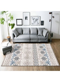 Buy Rectangular Soft Touch Carpet Multicolour in Saudi Arabia