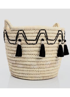 Buy Storage wicker basket tassel with handle in Egypt