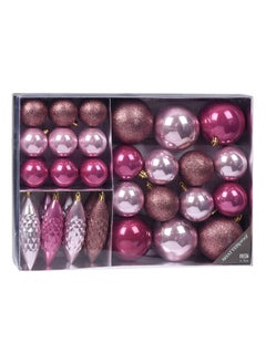 Buy Christmas 31-Piece Hanging Decoration Set, Fushcia Pink in UAE