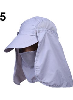 Buy Fishing Outdoor Big Wide Brim Face Neck Cover Flap Sun Hat Cap 20x10x20cm in Saudi Arabia