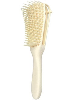 Buy Flexi Detangling Brush 4c Hair Detangler Brush for Curly Hair Wet Thick Hair, Beige in UAE