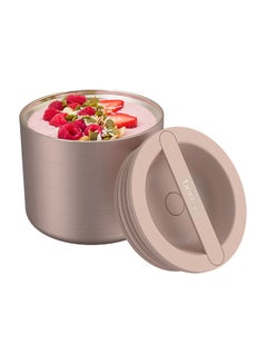 Buy Stainless Steel Insulated Food Container - Rose Gold in Saudi Arabia