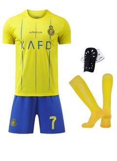 Buy New Breathable No. 7 Football Team Jersey, Socks And Protective Gear 4-Pack. in Saudi Arabia