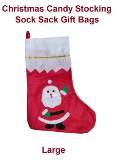 Buy Christmas Stocking Candy Socks Pullover Knitted Santa Claus Sock Sacks Red in UAE